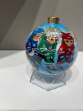 Hockey Cats Limited Edition Glass Ornament - 4 inch