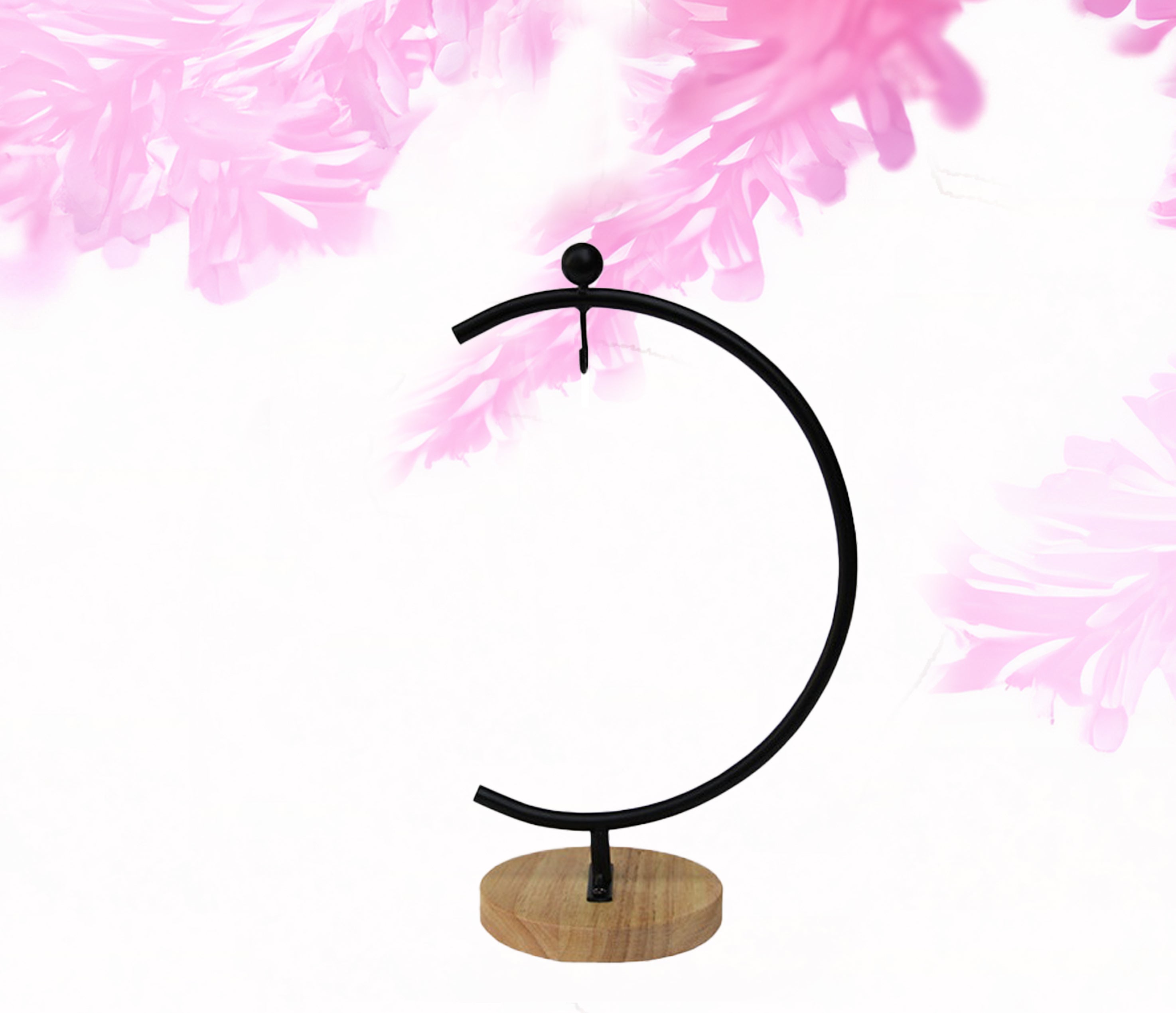 Ornament stand- black wood base