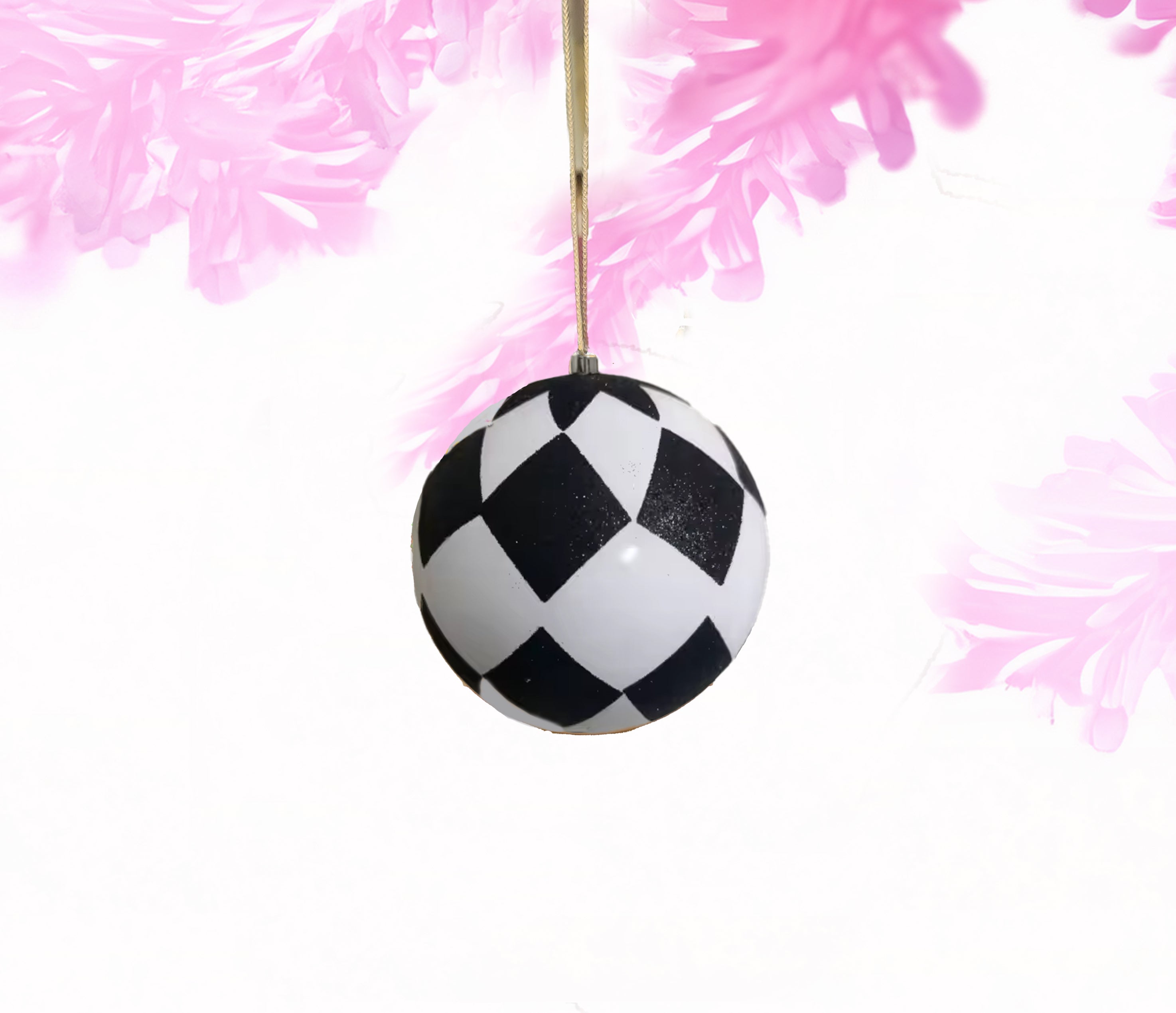 Ball ornament harlequin small