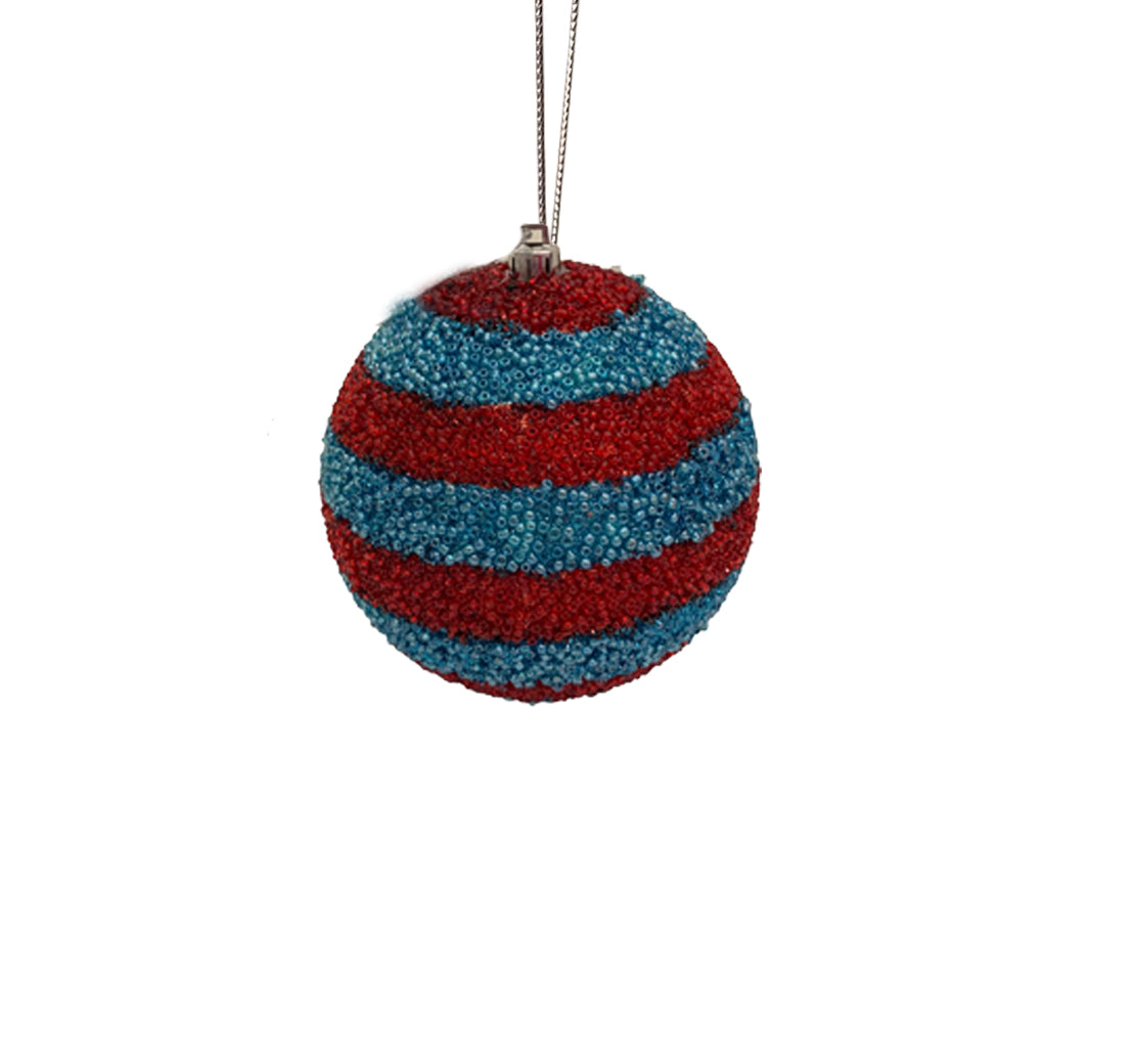 Beaded Ball - 4 inch horizontal