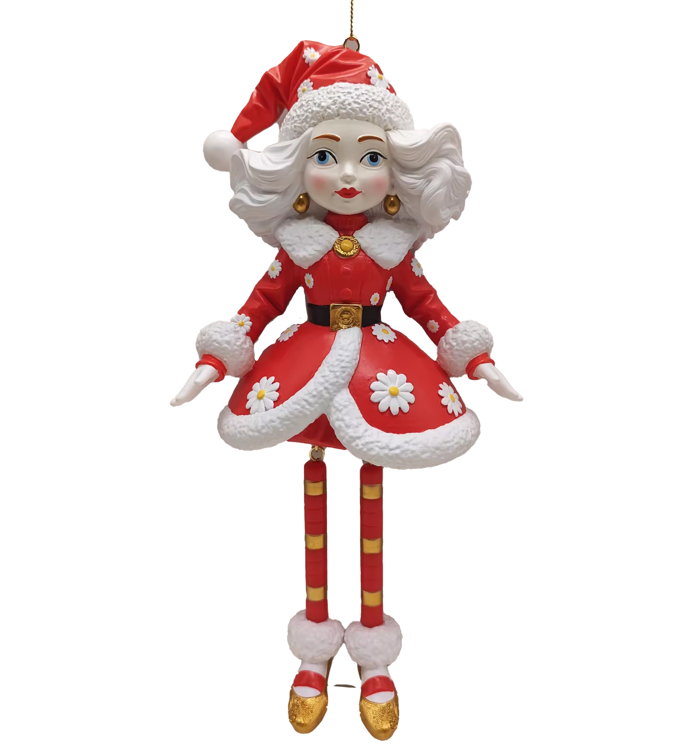 Ms Claus doll ornament