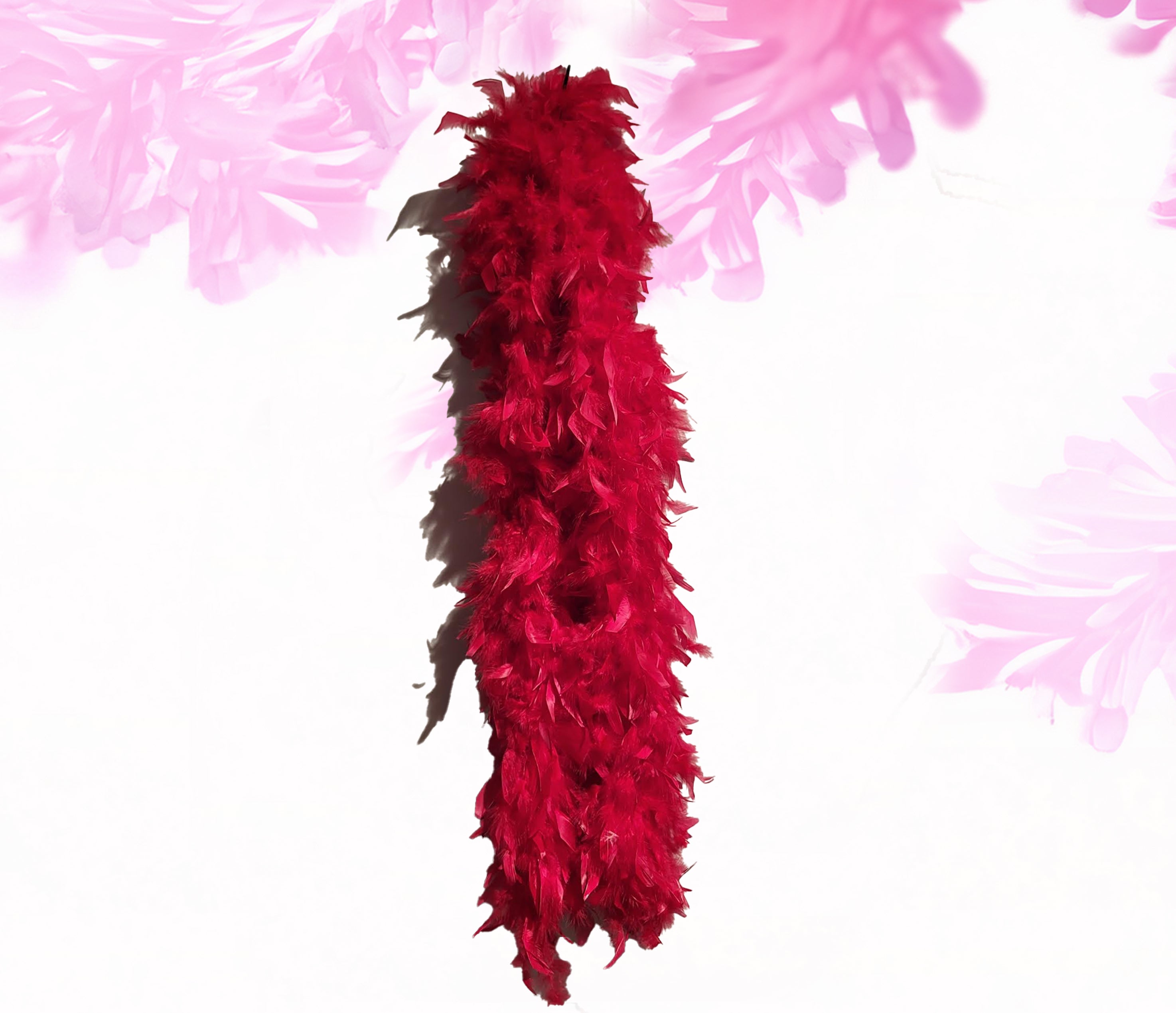 Garland genuine ostrich feather boa - red