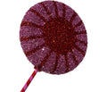 Glitter Lollipop 8 inch - pink and red star