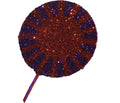 Glitter Lollipop 8 inch - red and purple star