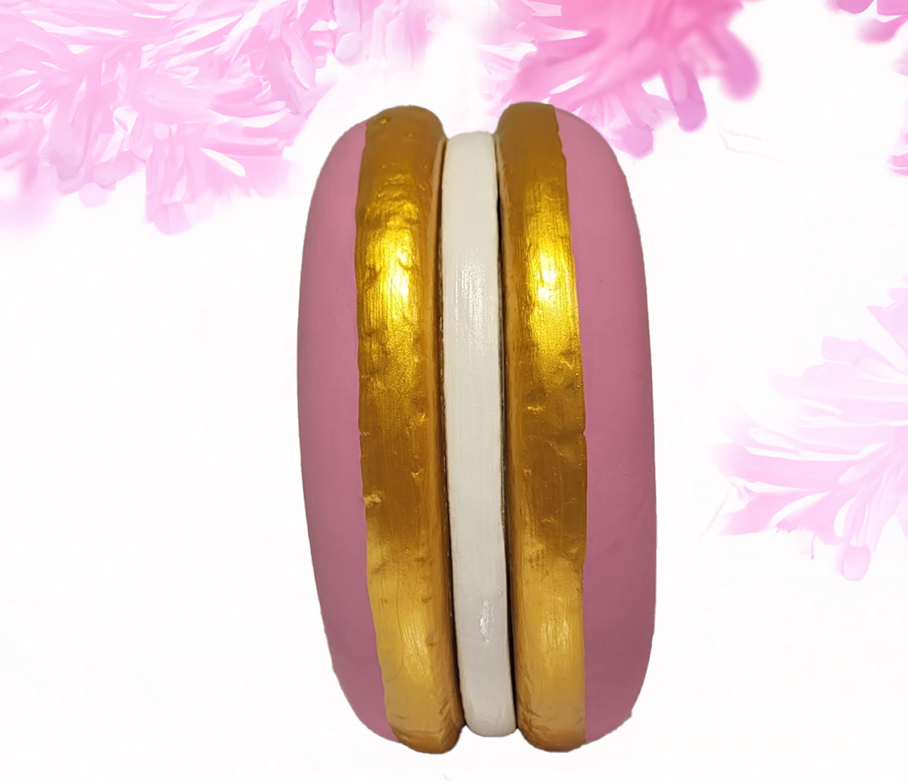 Macaron medium - bright pink + bright pink