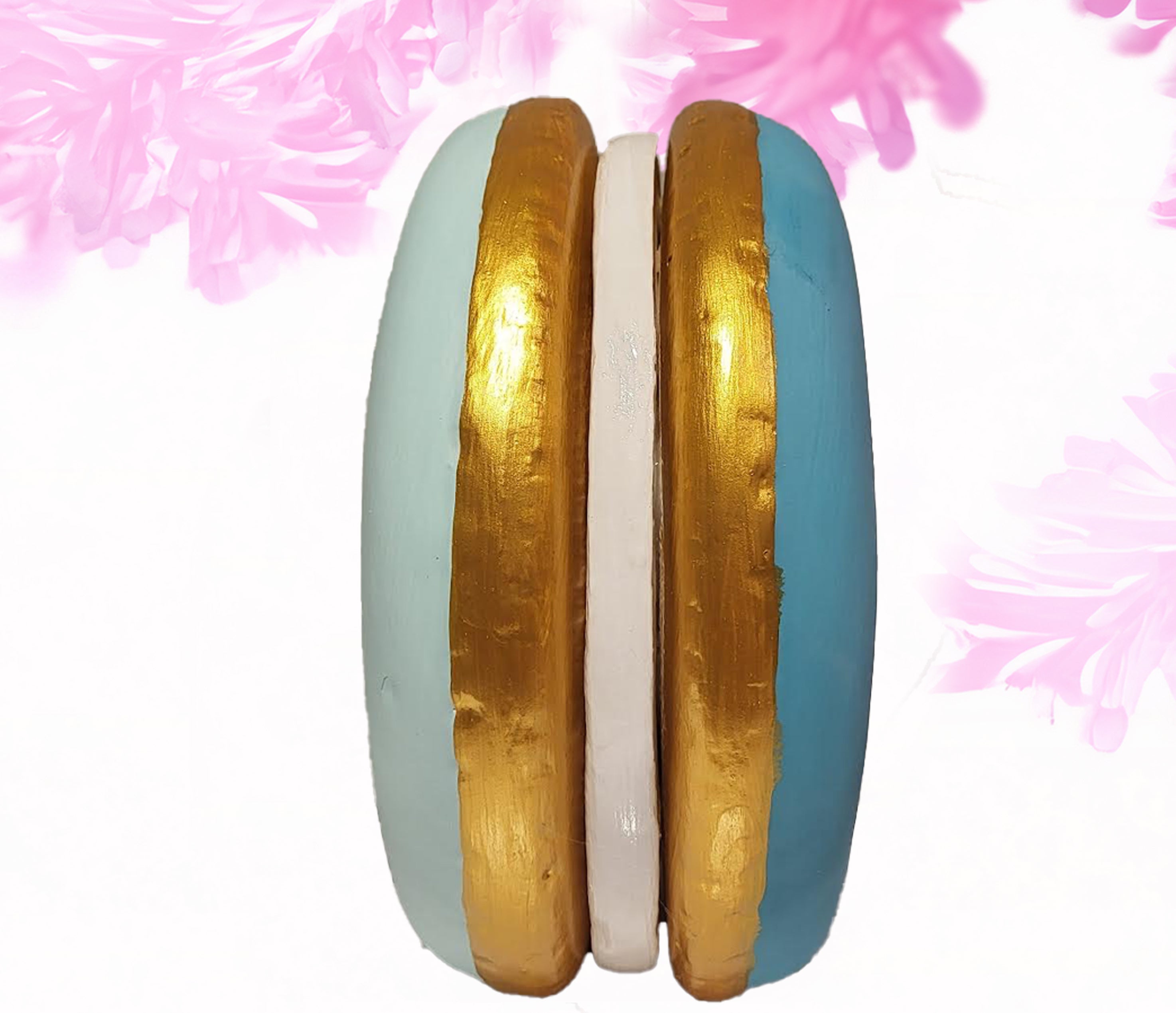 Macaron medium - light teal + bright teal