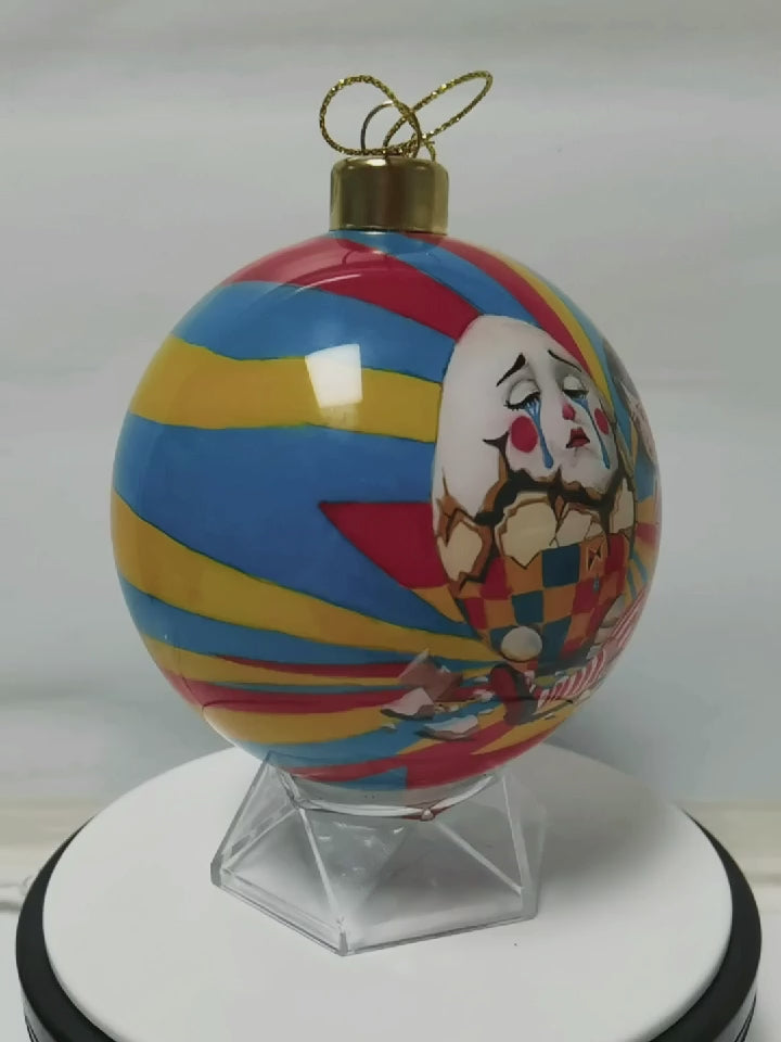 Humpty Dumpty Yellow Limited Edition Glass Ornament - 4 inch