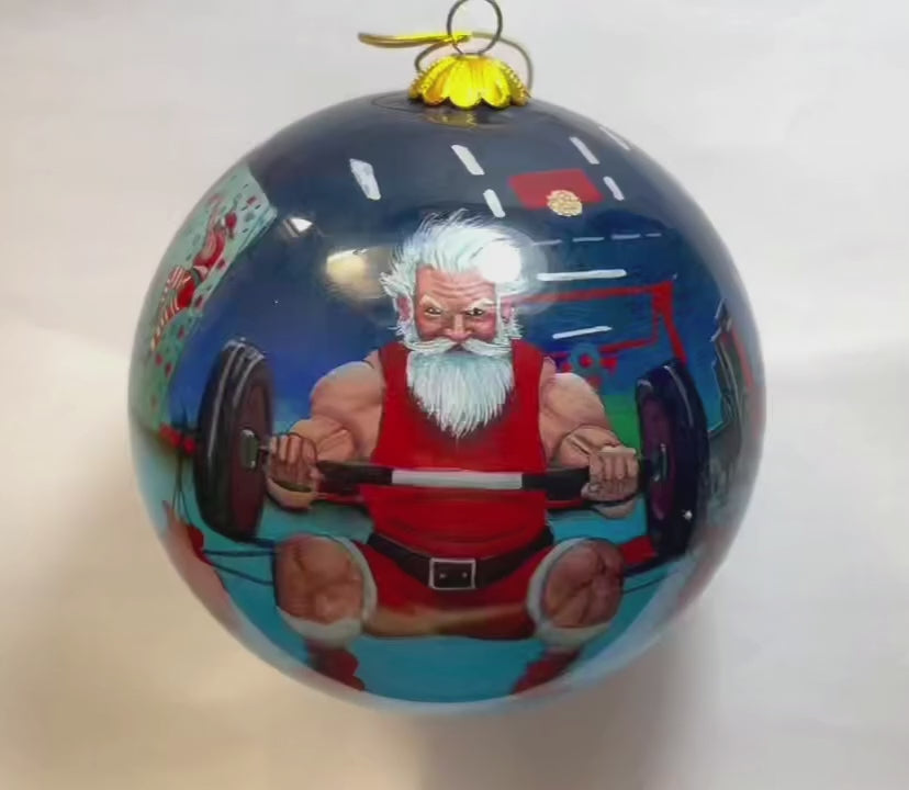 Santa Working Out
