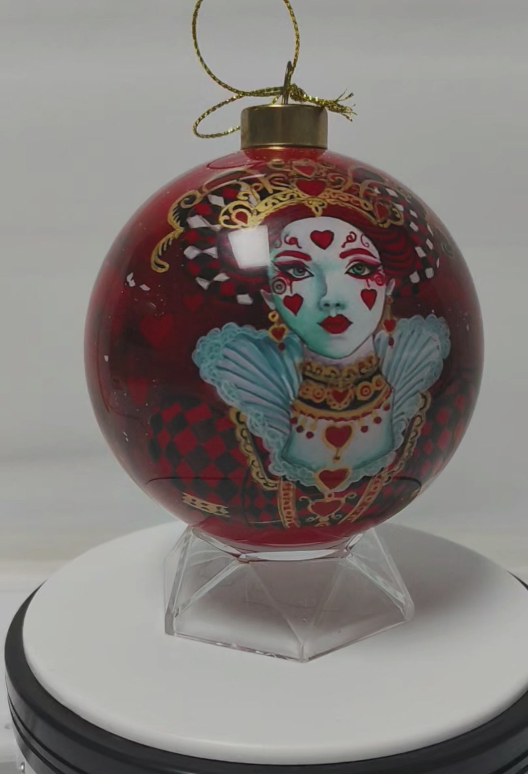 Queen of Hearts Red Background