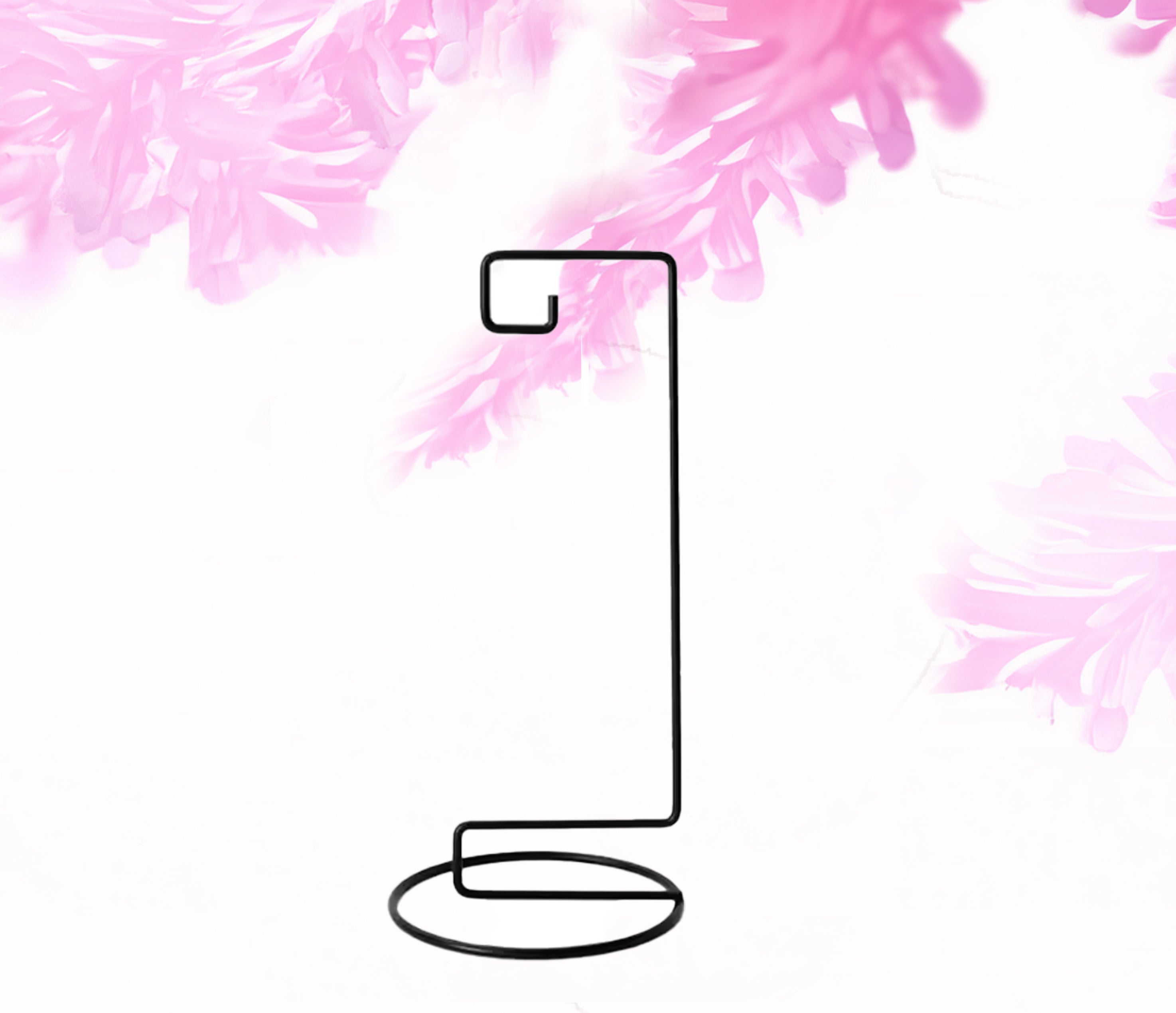 Ornament stand - black rectangular